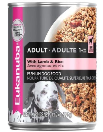 Eukanuba Eukanuba conserve adulte agneau et riz pâté en sauce (375g)