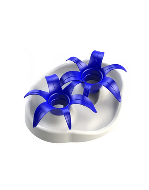 Aikiou Aikiou thinKat bol intéractif pour chat fleurs bleues