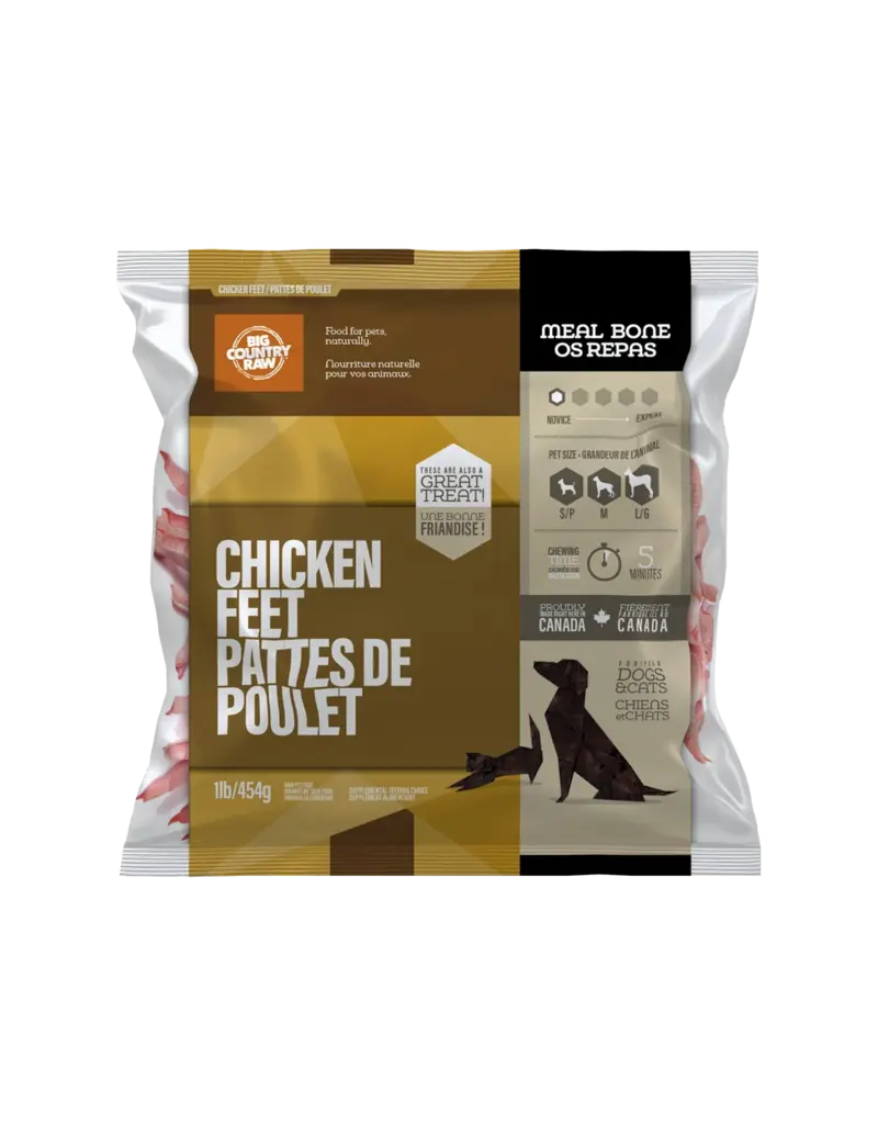 Big Country Raw Big Country Raw pattes de poulet 1 lb