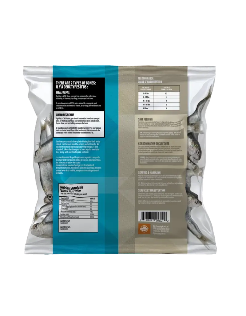 Big Country Raw Big Country Raw sardines 1 lb