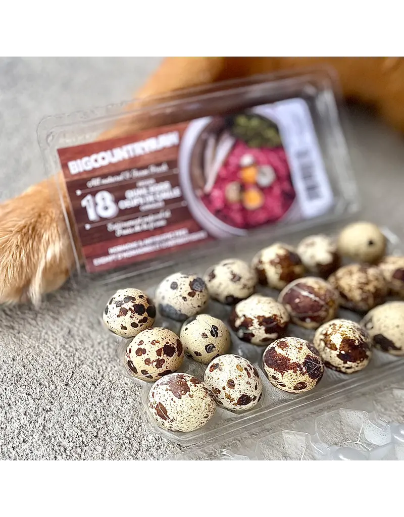 Big Country Raw Big Country Raw oeufs de cailles congelés 18pqt