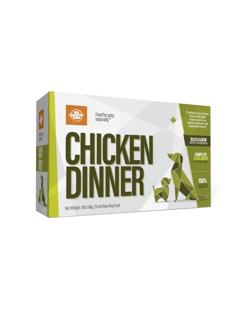 Big Country Raw Big Country Raw repas de poulet boîte 4lbs