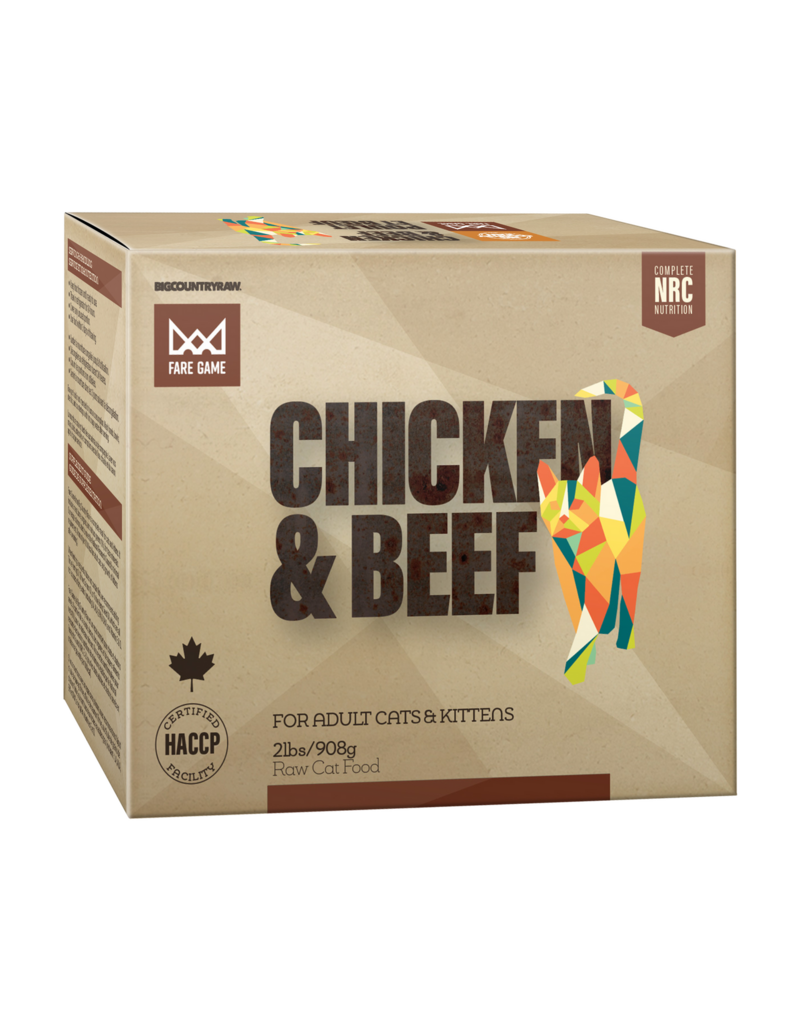 Big Country Raw Big Country Raw chat fare game poulet et boeuf 2lbs