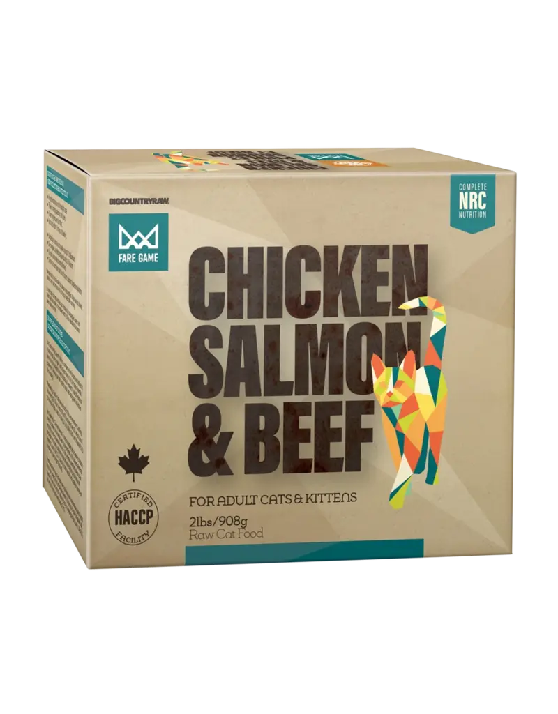 Big Country Raw Big Country Raw chat fare game poulet et saumon 2lbs