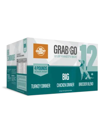 Big Country Raw Big Country Raw Grab N Go économique 12 lbs