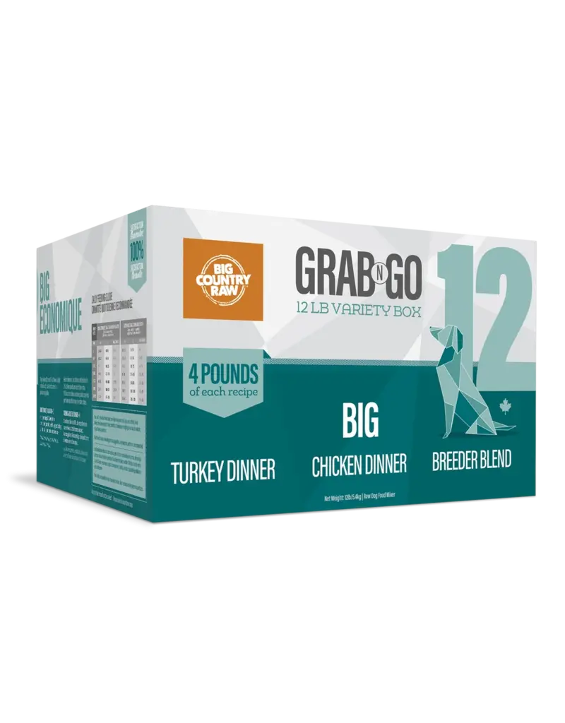 Big Country Raw Big Country Raw Grab N Go économique 12 lbs