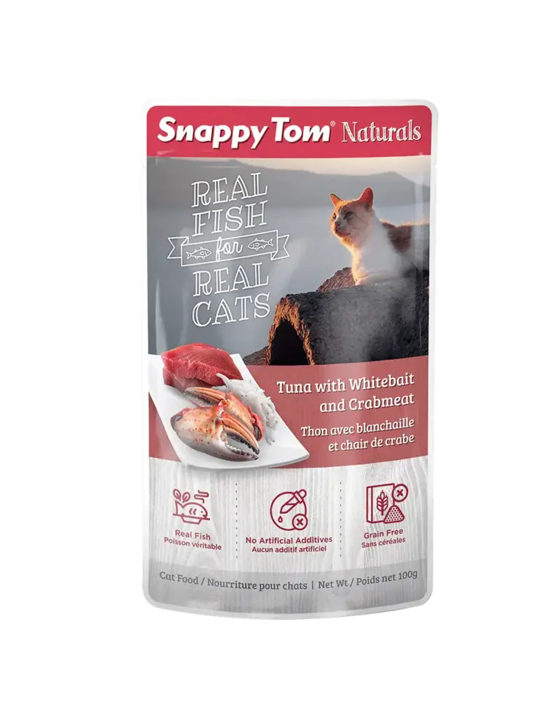 SNAPPY TOM SNAPPY TOM nourriture humide pour chat Thon et crabe(12)