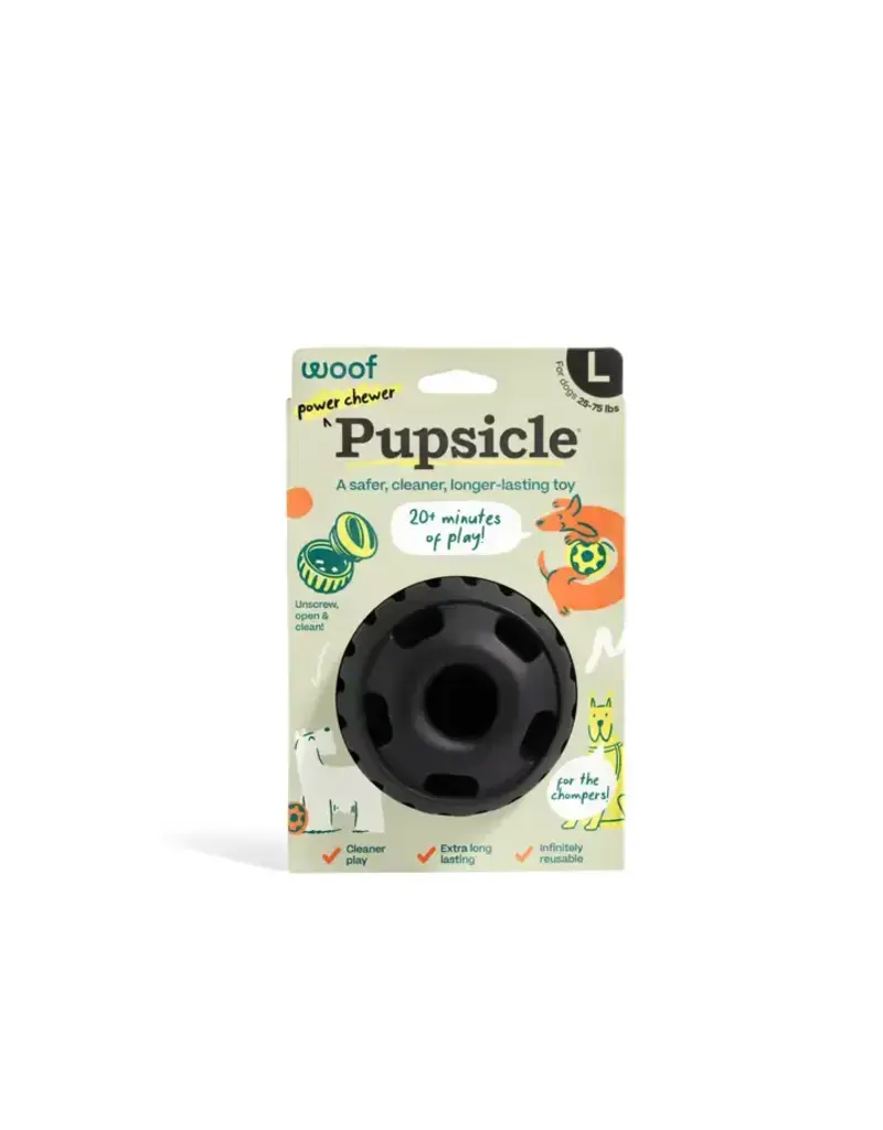 Woof pet Woof pet pupsicle noir large (pour les gros mâchouilleurs)