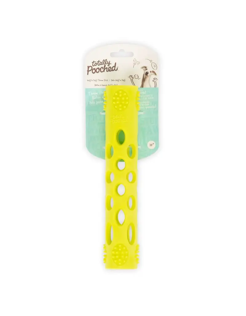 Messymutts Messys Mutts Totally Pooched bâton à lancer Huff'n Puff 10'' vert