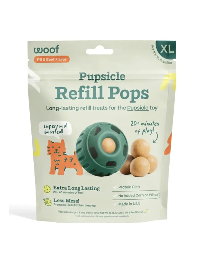 Woof pet Woof pet recharges pupsicle beurre d'arachide/boeuf xlarge