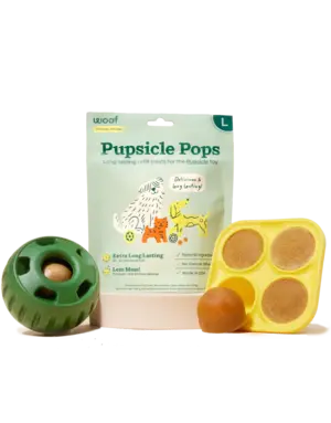 Woof pet Woof pet moule à gâteries pupsicle large jaune