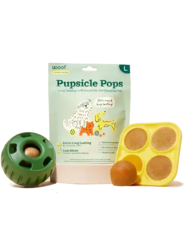 Woof pet Woof pet moule à gâteries pupsicle large jaune