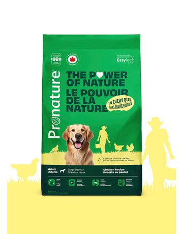 ProNature Pronature nourriture pour chien, grandes races recette au poulet 15 kg