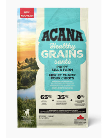 Acana Acana chiot grains en santé recette mer et champs 10.2kg