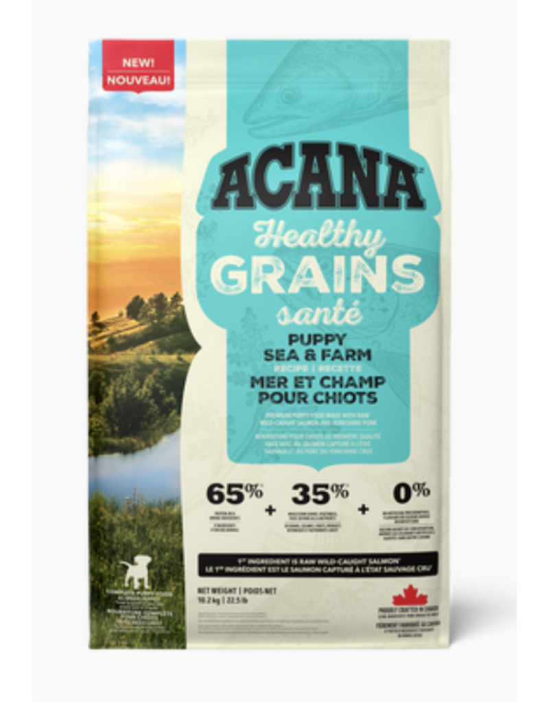 Acana Acana chiot grains en santé recette mer et champs 10.2kg