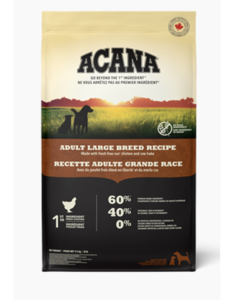 Acana Acana Heritage chien adulte grandes races 17kg