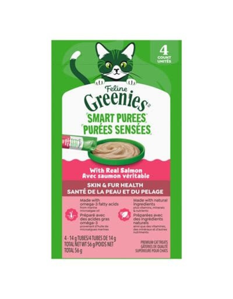 Greenies Greenies chat purée pour santé de la peau et du pelage au saumon (4)