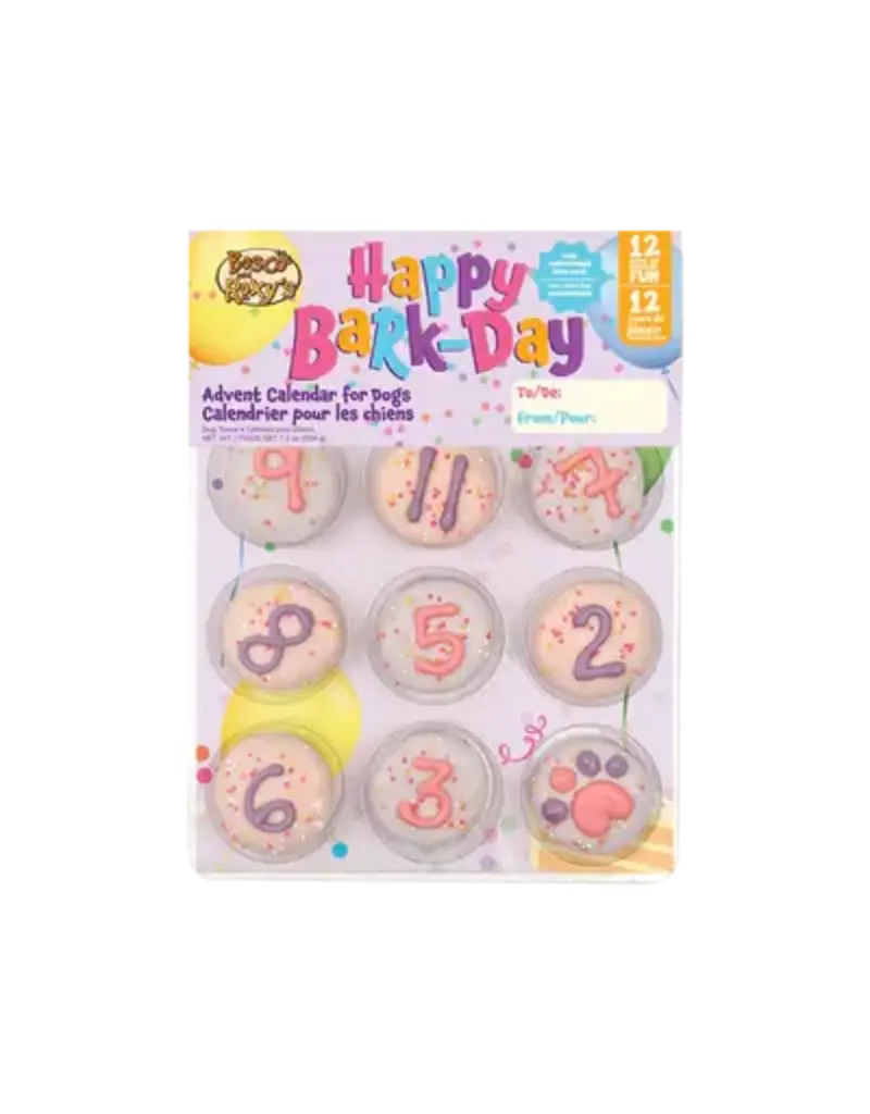 Bosco & Roxy's Bosco & Roxy's biscuits anniversaires numérotés rose