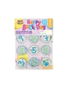 Bosco & Roxy's Bosco & Roxy's calendrier de fête 12 biscuits anniversaires numérotés bleu