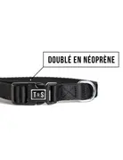 Tella & Stella Tella & Stella collier pour chien ''Black'' moyen