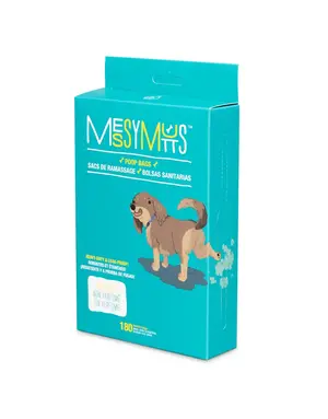 Messymutts Messy mutts sacs de ramassag biorecyclés, sacs avec poignées (180u)