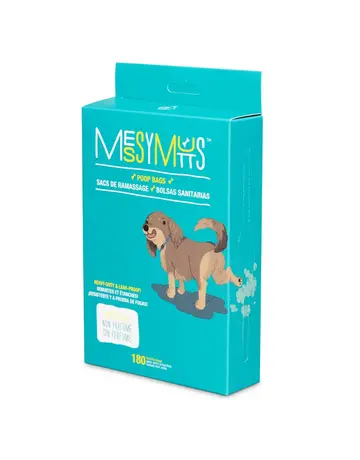 Messymutts Messy mutts sacs de ramassag biorecyclés, sacs avec poignées (180u)