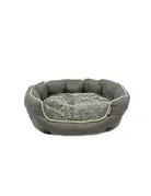 Bud'z Bud'z lit rond avec rebord deluxe gris grand 74x61 cm