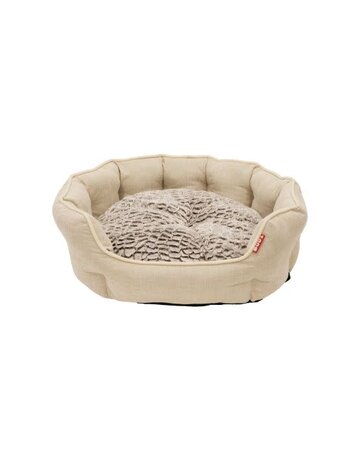 Bud'z Bud'z lit rond avec rebord deluxe crème grand 74x61 cm