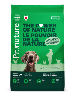 ProNature Pronature nourriture pour chien sénior, toutes races recette au poulet 11.3 kg