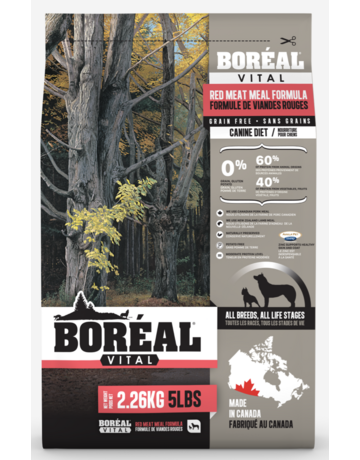 Boreal Boréal Vital, Nourriture pour chien viande rouge sans grains 11.33kg
