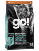 Go Solution Go! solution sans grains chien poulet, dinde, canard 22lbs -