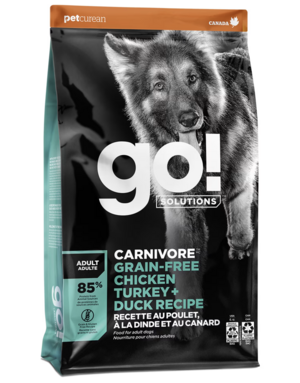 Go Solution Go! solution sans grains chien poulet, dinde, canard 22lbs -