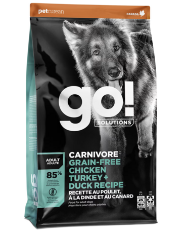 Go Solution Go! solution sans grains chien poulet, dinde, canard 22lbs -