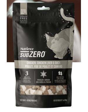 Nutrience Nutrience SubZero gâteries chat poulet & canard 30g