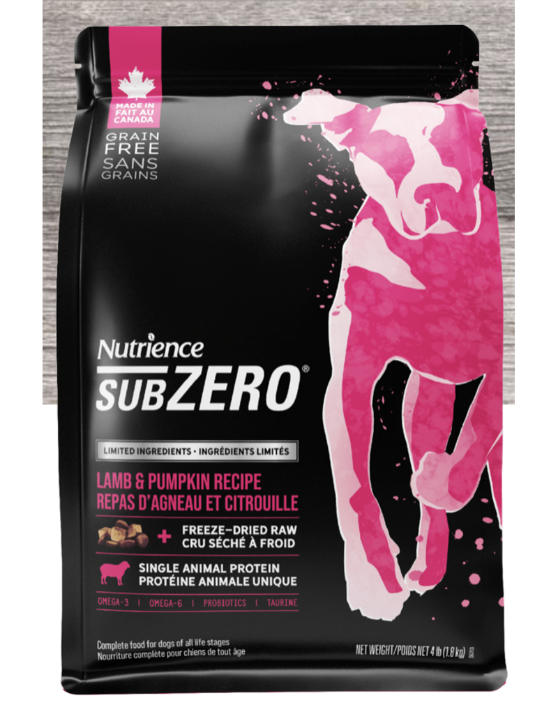 Nutrience Nutrience SubZero ingrédients limités chien agneau & citrouille 10kg