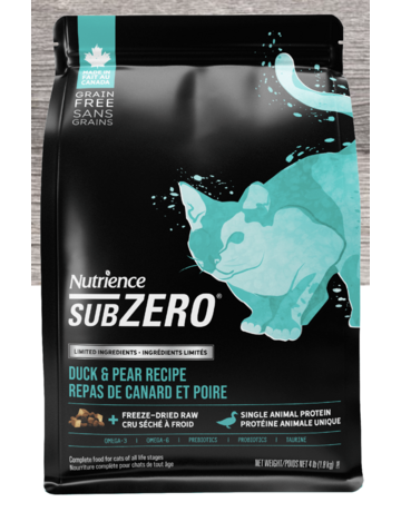 Nutrience Nutrience SubZero ingrédients limités chat canard et poire 4.5kg