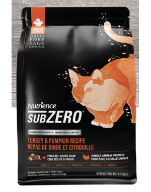 Nutrience Nutrience SubZero ingrédients limités chat dinde & citrouille 4.5kg