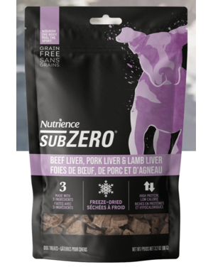 Nutrience Nutrience SubZero gâteries séchées à froid foie d'agneau 90g