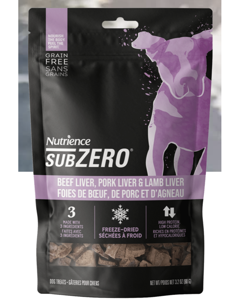 Nutrience Nutrience Subzero gâteries séchées à froid bœuf, porc et agneau 70g