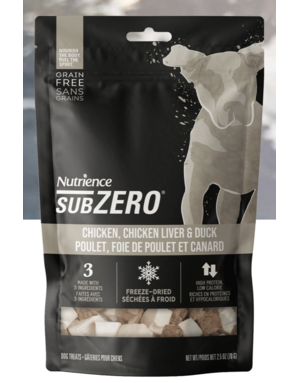 Nutrience Nutrience subzero chien poulet, foie et canard lyophilisé 70g