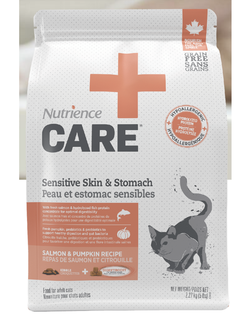 Nutrience Nutrience care+ chat peau et estomac sensible 11lb