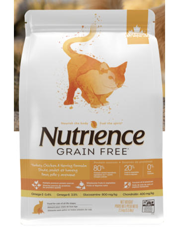 Nutrience Nutrience sans grains chat dinde, poulet et hareng 5.5lb (4)