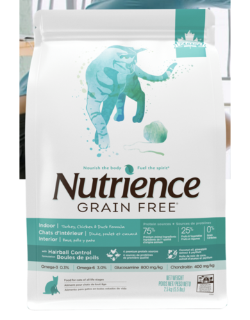 Nutrience Nutrience sans grains chat dinde, poulet et canard