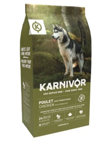 Karnivor Karnivor nourriture crue pour chien - poulet 12 lb