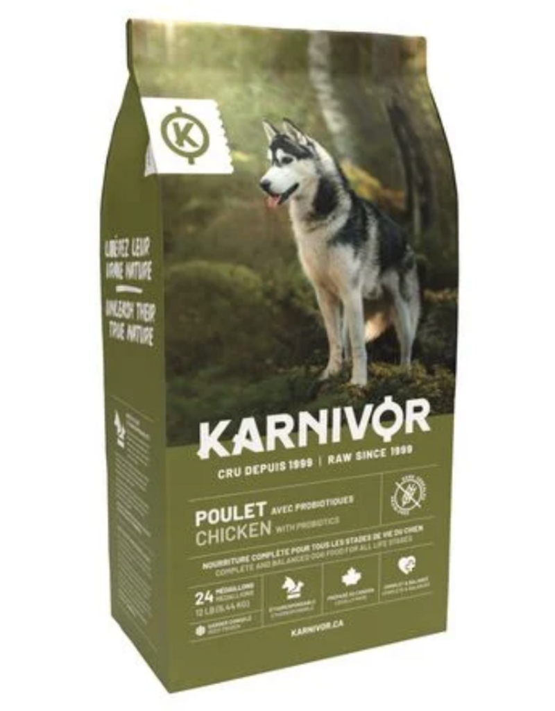 Karnivor Karnivor nourriture crue pour chien - poulet 12 lb (dis)