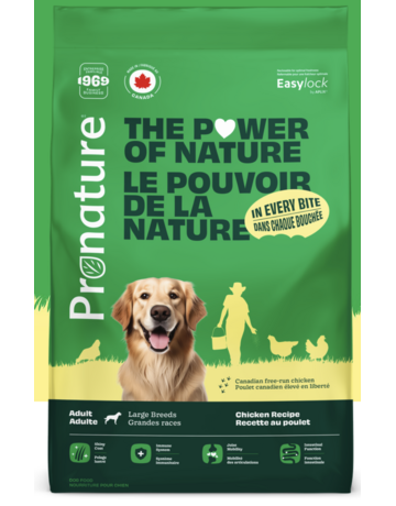 ProNature Pronature nourriture pour chien, grandes races recette au poulet 15 kg