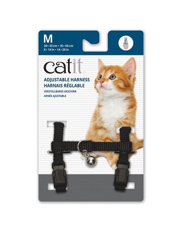 Catit Catit harnais ajustable noir moyen
