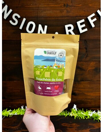 Complètement dingue Completement dingue bouchées de foin fruits des champs, menthe et orti 50g