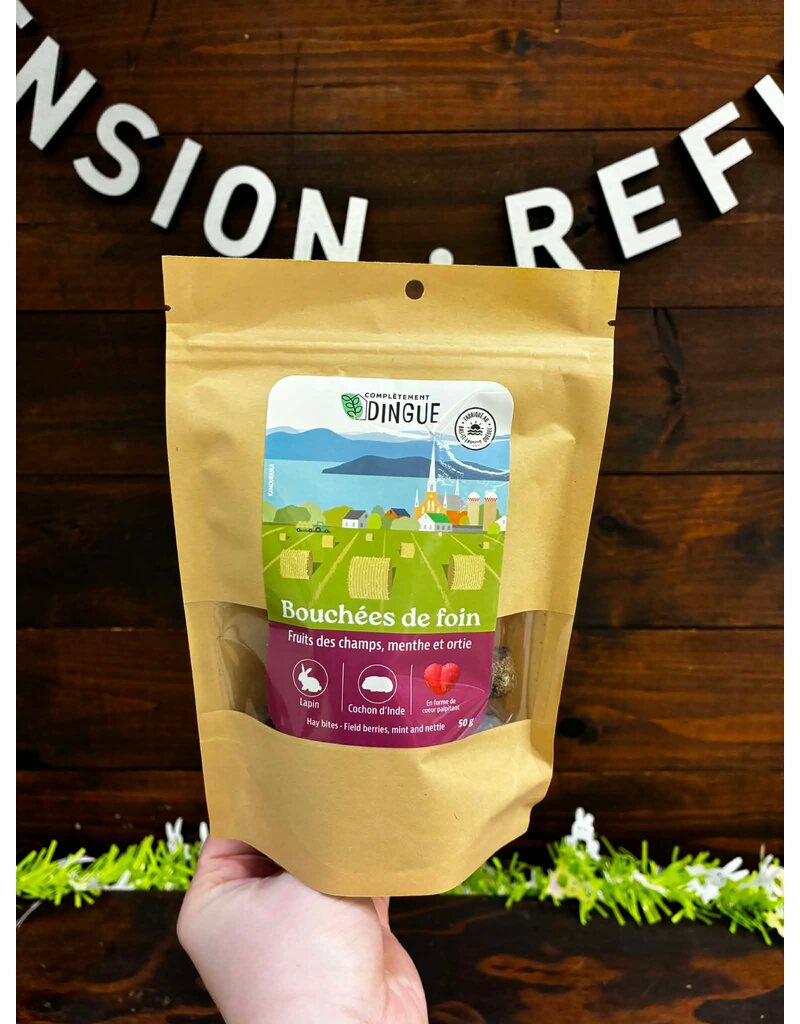 Complètement dingue Completement dingue bouchées de foin fruits des champs, menthe et orti 50g