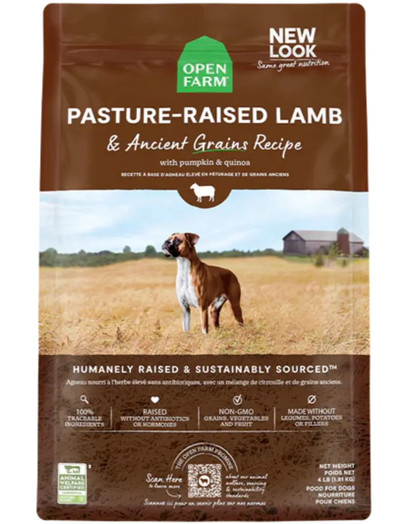 Open Farm Open Farm chien cru lyophilisé recette d'agneau 3.5oz.